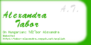 alexandra tabor business card